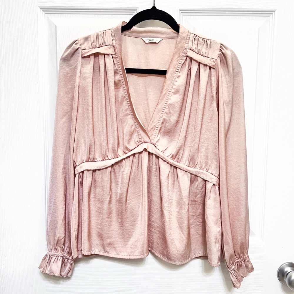 Lucky Brand Silky Babydoll Blouse